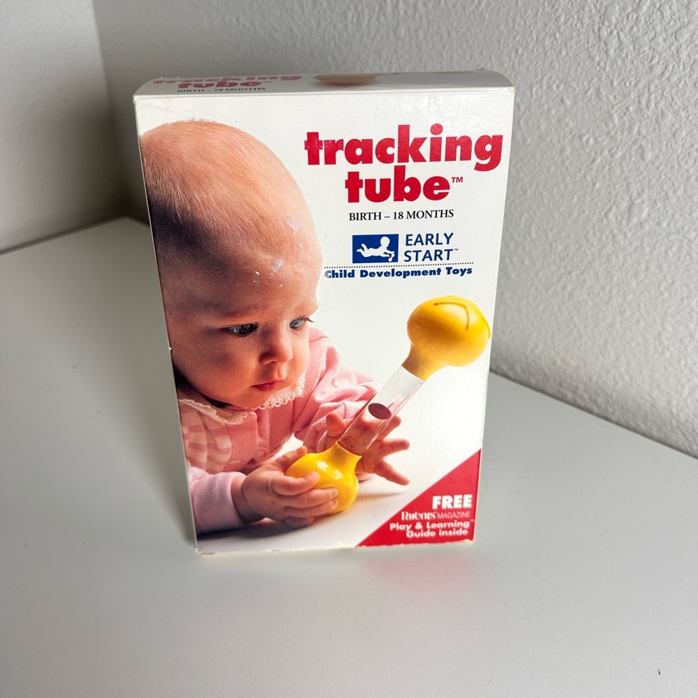 Vintage 1980’s Tracking Tube Child Development Toy - Yellow